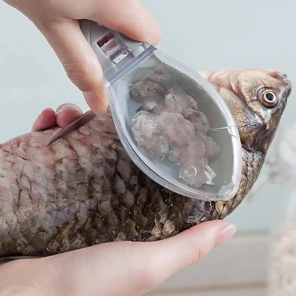 Fish Clean Scales With Cover Fish Scaler Scraper Remover Fish Skin Brush Scraping Fishing