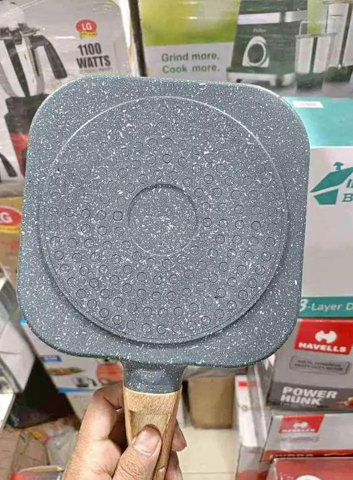 Non stick 4 hole frying pan