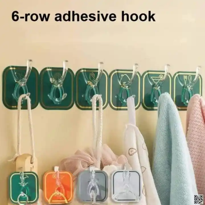 Six Raw Plastic Hook