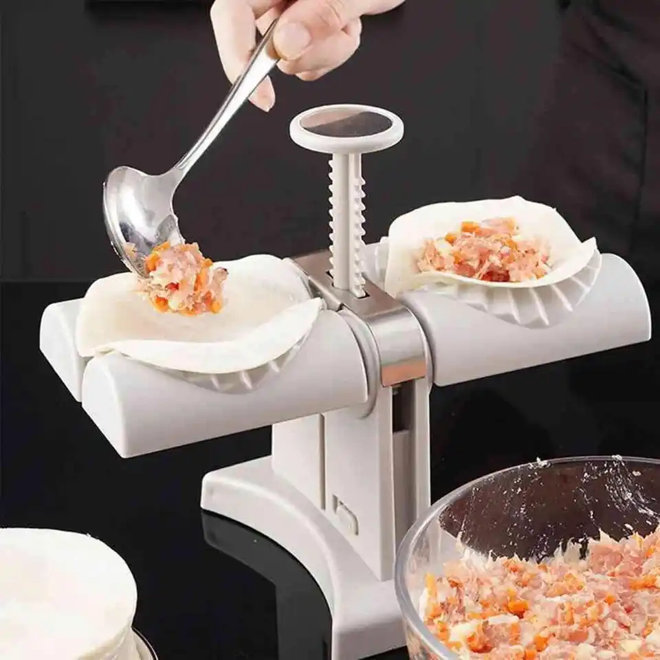 Household Double Head Automatic Dumpling Maker Mold