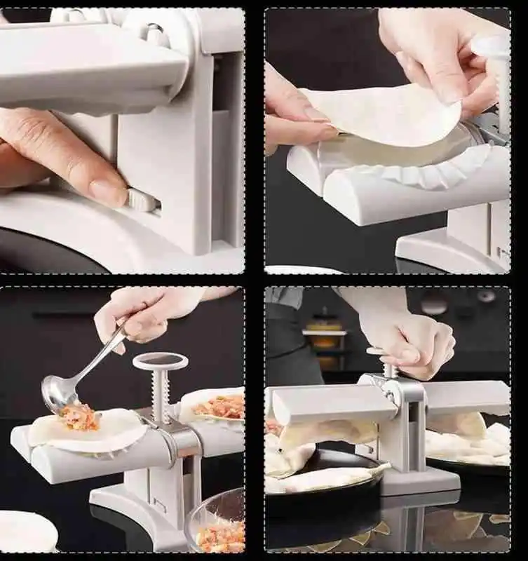 Household Double Head Automatic Dumpling Maker Mold