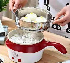1.5L Multifunctional Non-Stick Electric Steamer Rice Cooker Frying Pan Cooking Pot