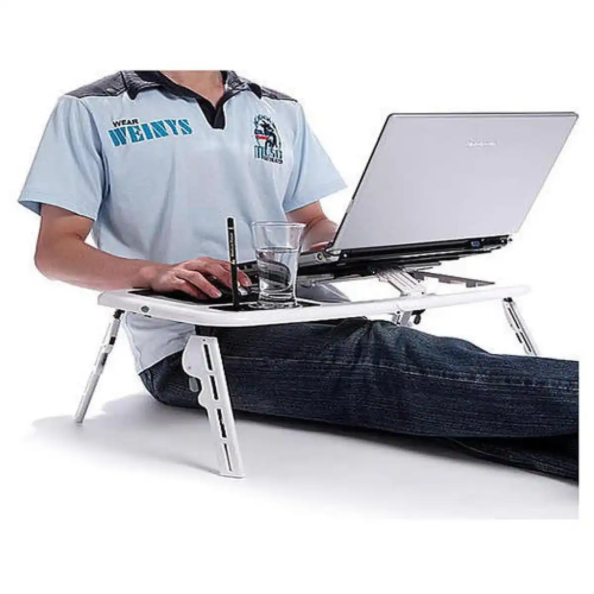 Portable Laptop Table Desk, Adjustable Height E-Table