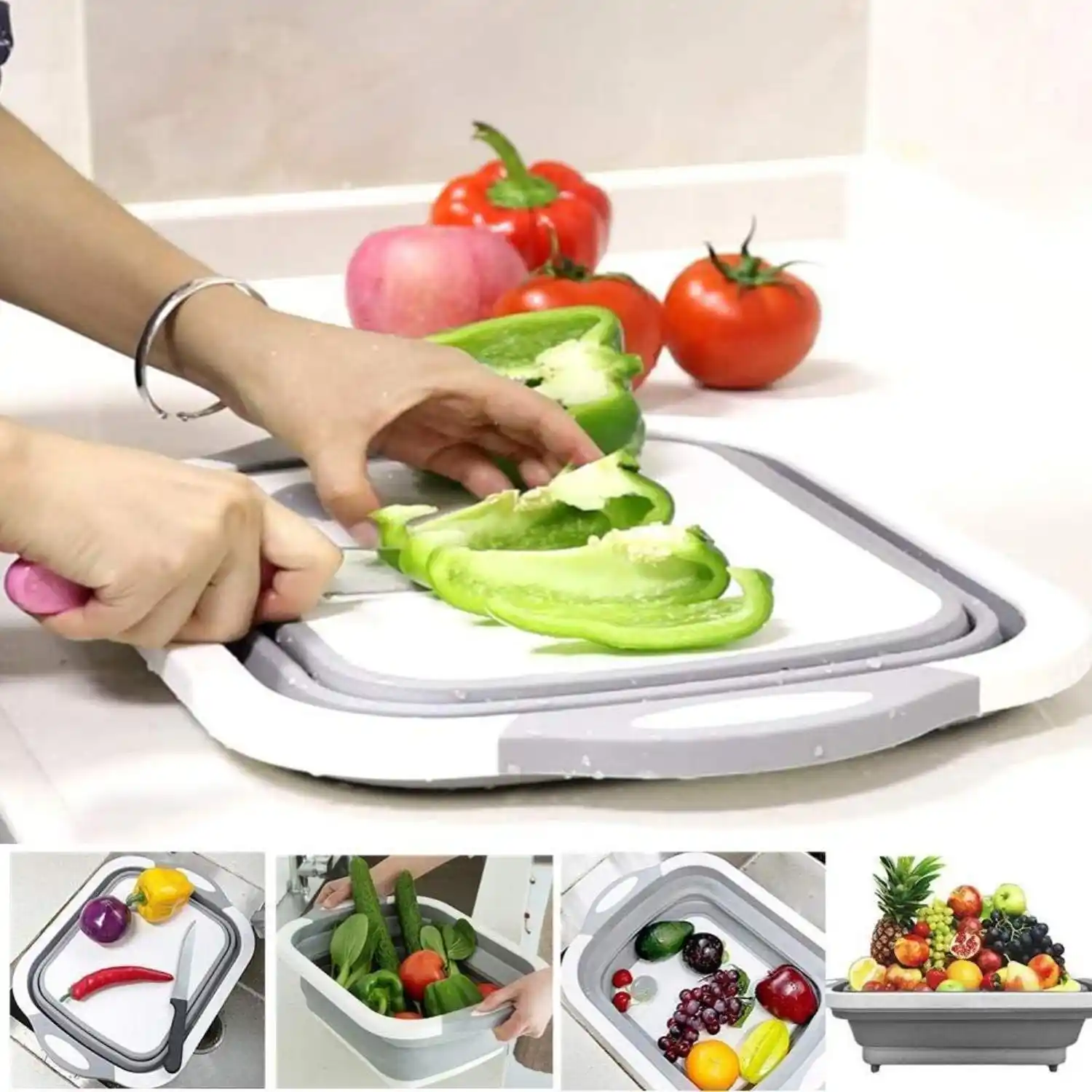 Bucket & Multifunctional Chopping Board