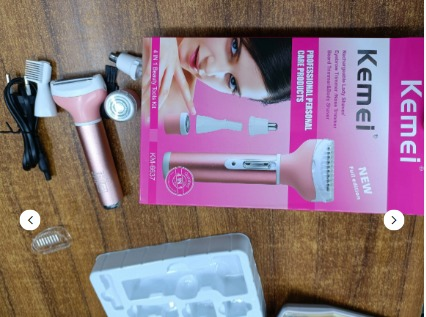 Kemei Km -6637 Electric Rechargeable Trimmer(For Women)