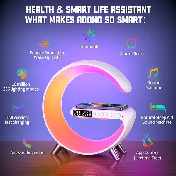 Smart Sound Machine Wake Up Light Alarm Clocks