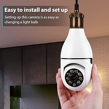 Bulb WIFI Camera PTZ HD Infrared Night Vision Two Way Talk Baby Monitor Auto Tracking For Home Security Spot deliver