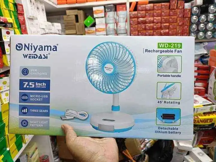 Weidasi WD-219 Portable rechargble Fan