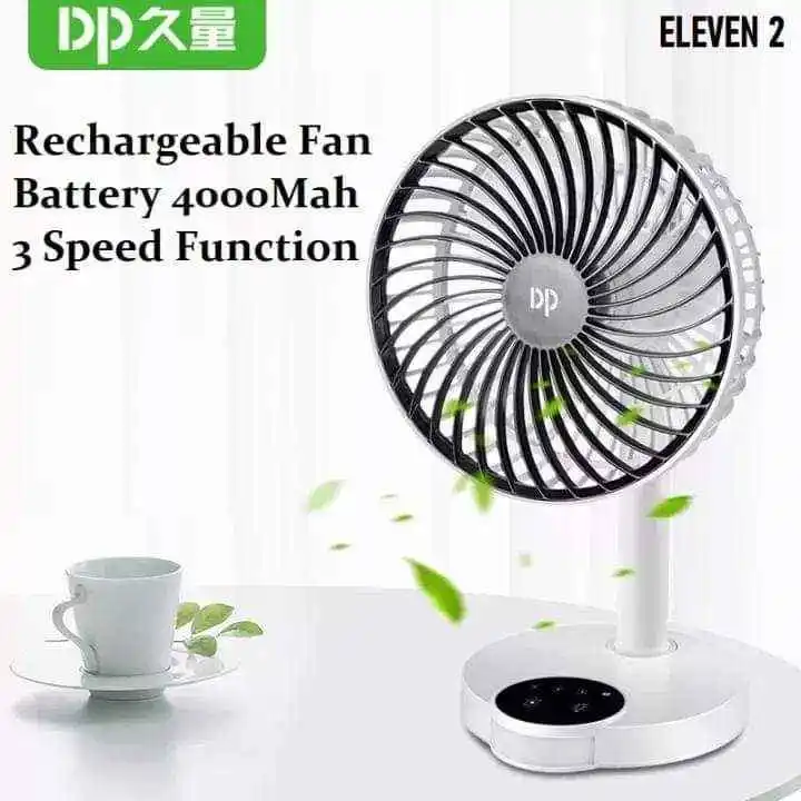 DP 7626 Rechargble table Fan(4000mah battary)