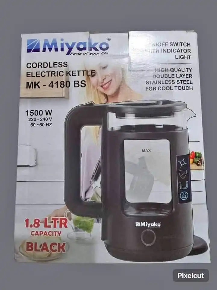 Miyako Glass Electric Kettle 1.8 L