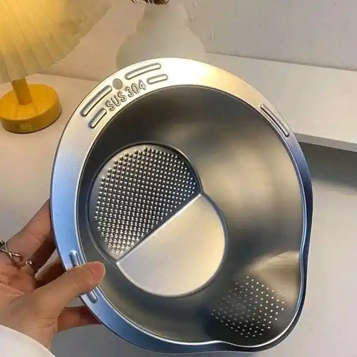 Rice Washing Strainer Bowl