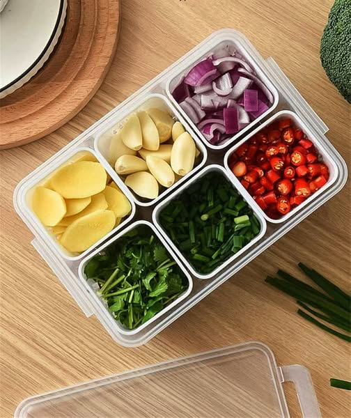 6 Grid Fridge Storage Box