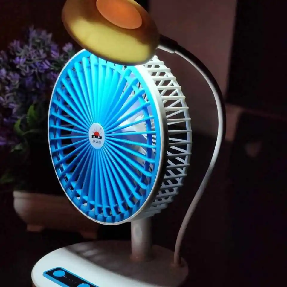 JR 2020 Rechargble fan With Led light