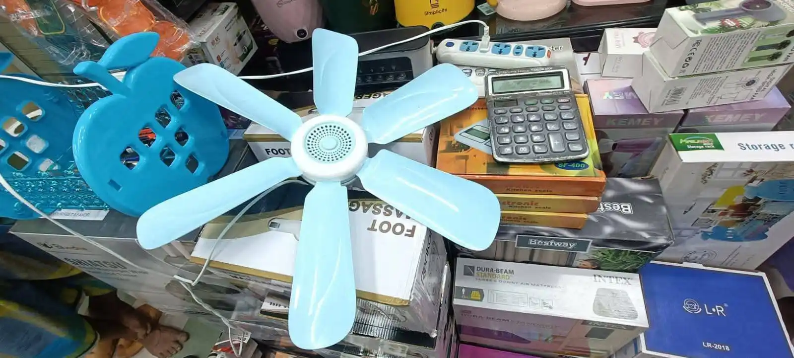 Mini portable ceiling fan 17”