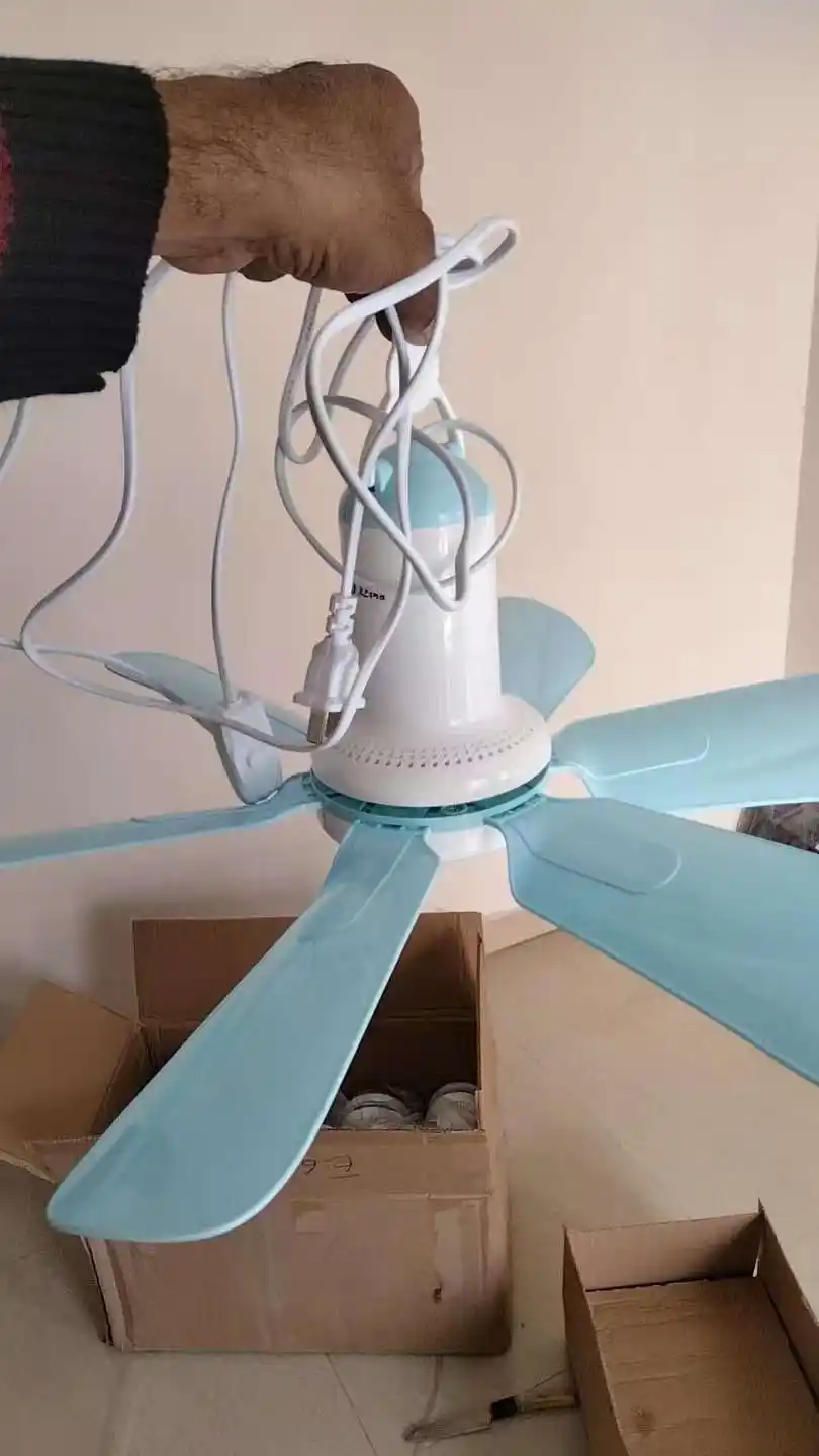 Mini portable ceiling fan 17”