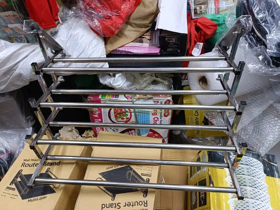 Wall Grill Mounted Clothes Hanger Foldable